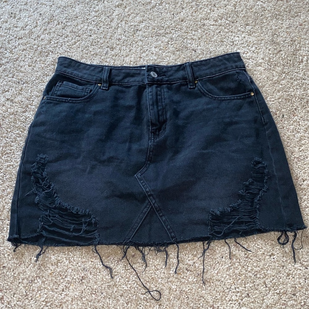 Ripped Black skirt